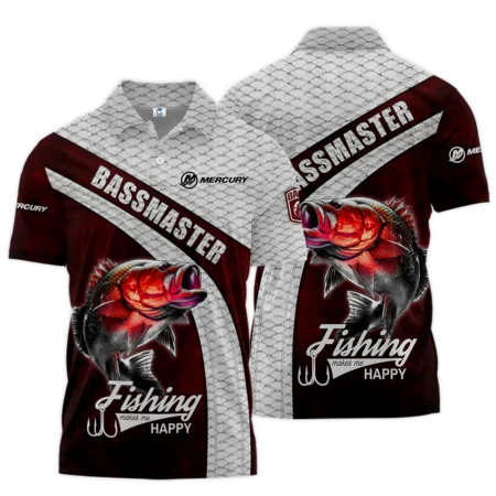 New Release Polo Shirt Mercury Bassmasters Tournament Polo Shirt TTFS050301ZM