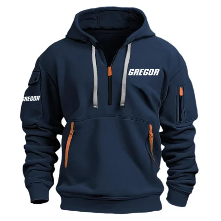 Gregor Exclusive Logo Tournament Hoodie Half Zipper HCAH11501GRZ