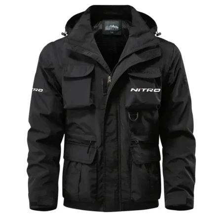 Storm Exclusive Logo Waterproof Multi Pocket Jacket Detachable Hood and Sleeves HCPDMPJ529SOZ