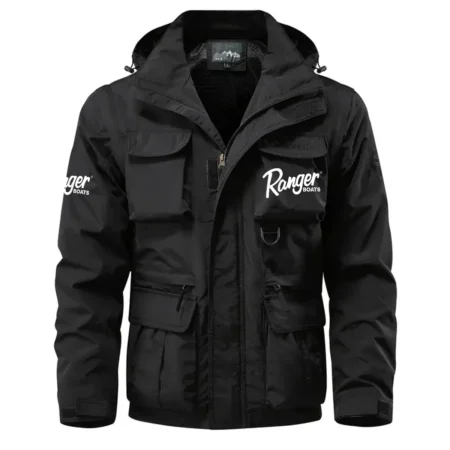 Ranger Masters Walleye Circuit Waterproof Multi Pocket Jacket Detachable Hood and Sleeves HCPDMPJ529RBMW