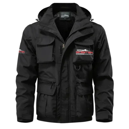 Lowe Exclusive Logo Waterproof Multi Pocket Jacket Detachable Hood and Sleeves HCPDMPJ529LWZ