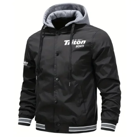 Triton Exclusive Logo Hooded Windbreaker Jacket HCPDBJ159TBZ