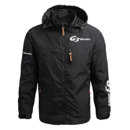 Caymas Exclusive Logo Waterproof Outdoor Jacket Detachable Hood HCPDJH611CBZ
