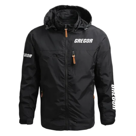 Gregor Exclusive Logo Waterproof Outdoor Jacket Detachable Hood HCPDJH611GRZ