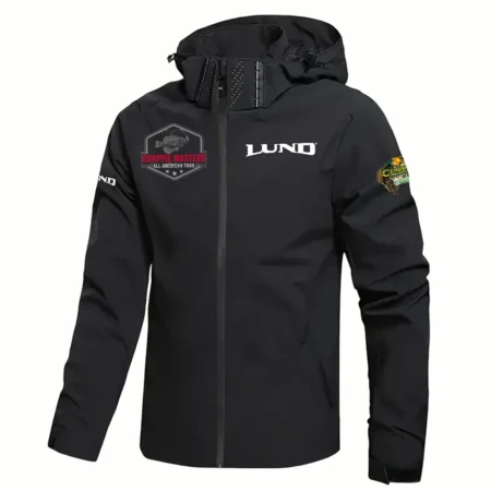 Lund Crappie Master Tournament Waterproof Windbreaker Jacket Detachable Hood HCPDMJ525ALBCR