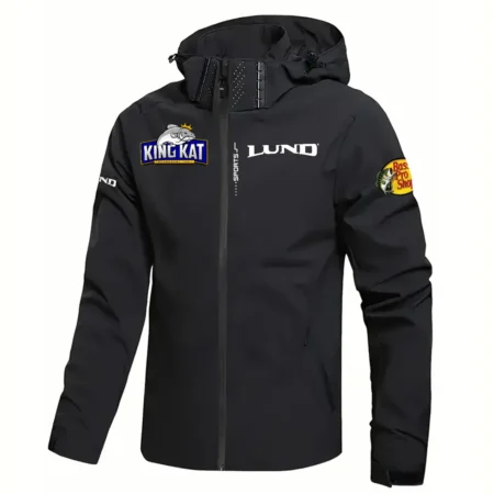 Lund Masters Walleye Circuit Tournament Waterproof Windbreaker Jacket Detachable Hood HCPDMJ525ALBMW
