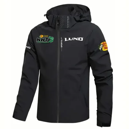Lund Masters Walleye Circuit Tournament Waterproof Windbreaker Jacket Detachable Hood HCPDMJ525ALBMW