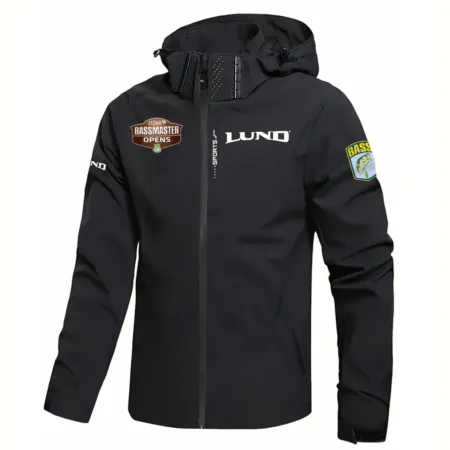 Lund National Walleye Tour Waterproof Windbreaker Jacket Detachable Hood HCPDMJ525ALBNW