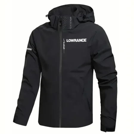 Lowrance Exclusive Logo Waterproof Windbreaker Jacket Detachable Hood HCPDMJ525ALZ