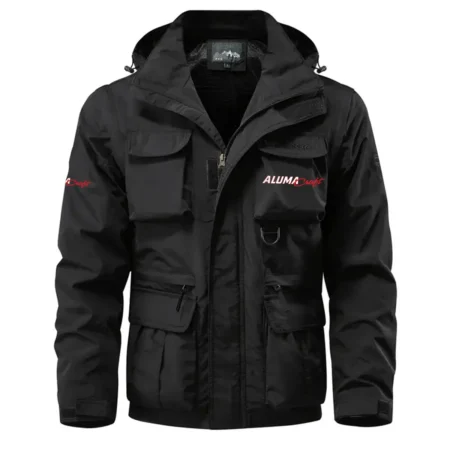 Garmin Exclusive Logo Waterproof Multi Pocket Jacket Detachable Hood and Sleeves HCPDMPJ529GZ