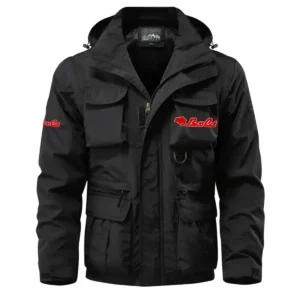 Avid Exclusive Logo Waterproof Multi Pocket Jacket Detachable Hood and Sleeves HCPDMPJ529AVZ