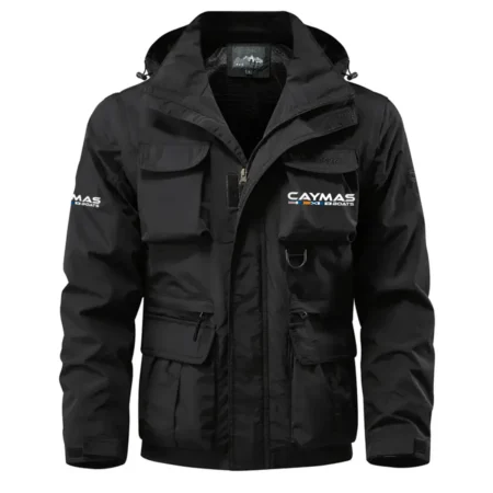 Stratos Exclusive Logo Waterproof Multi Pocket Jacket Detachable Hood and Sleeves HCPDMPJ529SAZ