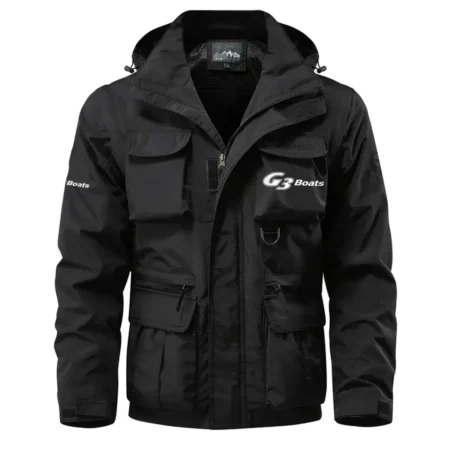 G3 Exclusive Logo Waterproof Multi Pocket Jacket Detachable Hood and Sleeves HCPDMPJ529G3Z