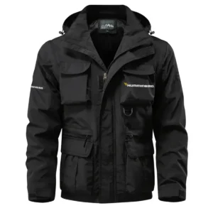 iKon Exclusive Logo Waterproof Multi Pocket Jacket Detachable Hood and Sleeves HCPDMPJ529IBZ