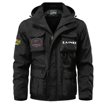 Lund KingKat Waterproof Multi Pocket Jacket Detachable Hood and Sleeves HCPDMPJ529LBKK