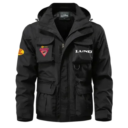 Lund Exclusive Logo Waterproof Multi Pocket Jacket Detachable Hood and Sleeves HCPDMPJ529LBZ