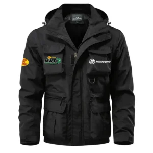 Mercury B.A.S.S. Nation Waterproof Multi Pocket Jacket Detachable Hood and Sleeves HCPDMPJ529MN