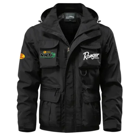 Ranger National Walleye Tour Waterproof Multi Pocket Jacket Detachable Hood and Sleeves HCPDMPJ529RBNW