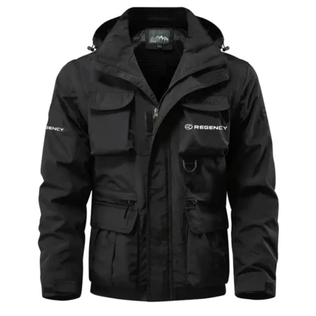 Regency Exclusive Logo Waterproof Multi Pocket Jacket Detachable Hood and Sleeves HCPDMPJ529REZ