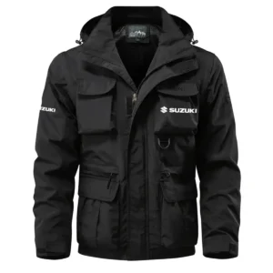 Storm Exclusive Logo Waterproof Multi Pocket Jacket Detachable Hood and Sleeves HCPDMPJ529SOZ