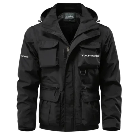 Tahoe Exclusive Logo Waterproof Multi Pocket Jacket Detachable Hood and Sleeves HCPDMPJ529TAZ