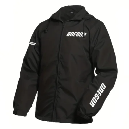 Gregor Exclusive Logo Rain Jacket Detachable Hood HCPDRJ622GRZ