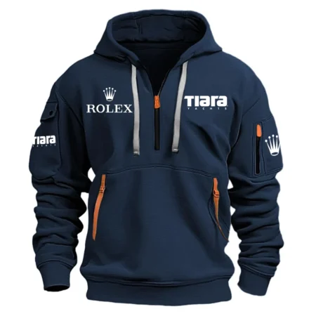 Tiara Yachts Rolex Exclusive Logo Hoodie Half Zipper HCAH11501TYRL