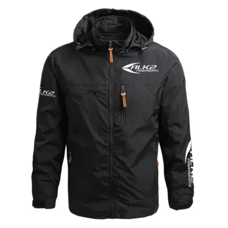 ALK2 Powerboats Exclusive Logo Waterproof Outdoor Jacket Detachable Hood HCPDJH611A2Z