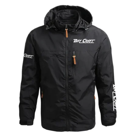 Bay Craft Exclusive Logo Waterproof Outdoor Jacket Detachable Hood HCPDJH611BRZ