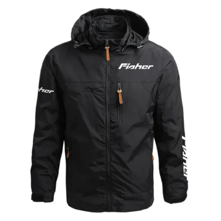 Fisher Exclusive Logo Waterproof Outdoor Jacket Detachable Hood HCPDJH611FHZ