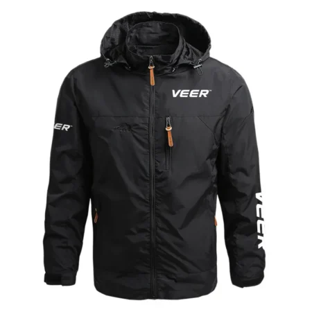 Veer Exclusive Logo Waterproof Outdoor Jacket Detachable Hood HCPDJH611VEZ