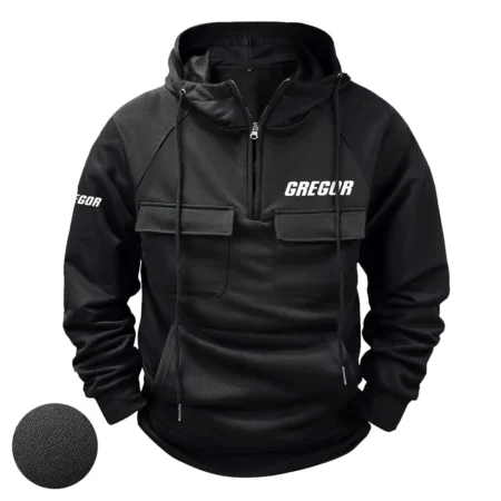 Gregor Exclusive Logo Tactical Quarter Zip Hoodie HCPDTQH8GRZ