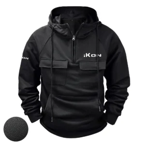 Key West Exclusive Logo Tactical Quarter Zip Hoodie HCPDTQH8KWZ