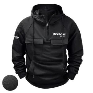 Tracker Exclusive Logo Tactical Quarter Zip Hoodie HCPDTQH8TRZ