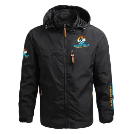 Deep Sea Fishing Crew Exclusive Logo Waterproof Outdoor Jacket Detachable Hood HCPDJH611DSFCZ