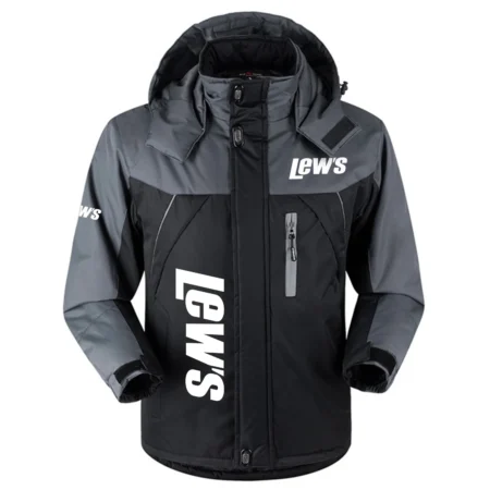 Lew's Exclusive Logo Outdoor Charging Suit Plush Waterproof Windproof Jacket Detachable Hood HCPDPCS1409LSZ