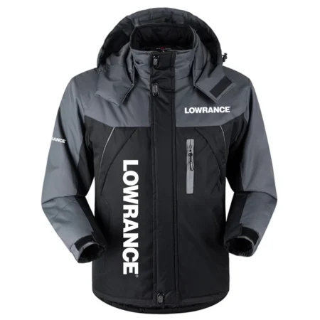 Lowrance Exclusive Logo Outdoor Charging Suit Plush Waterproof Windproof Jacket Detachable Hood HCPDPCS1409LZ