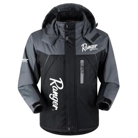 Ranger Exclusive Logo Outdoor Charging Suit Plush Waterproof Windproof Jacket Detachable Hood HCPDPCS1409RBZ